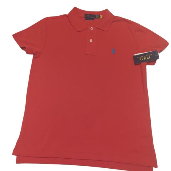 Polo Ralph Lauren Classic Mesh Polo Red S NWT - Picture 3 of 4